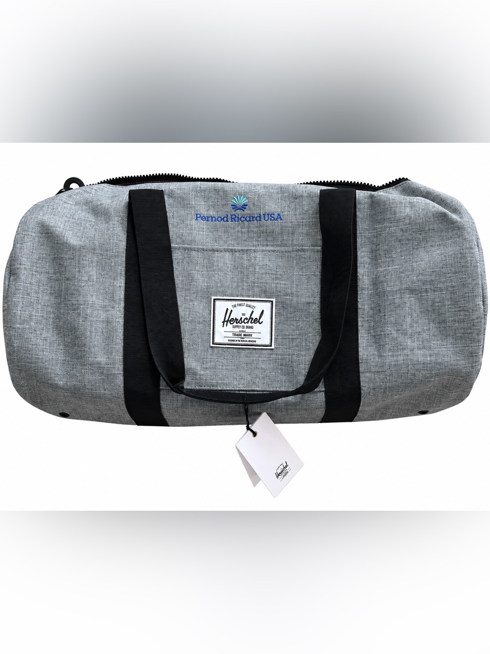 NWT Herschel Sutton Mid 28L Duffel Bag Gray Crosshatch Weekender Travel Bag